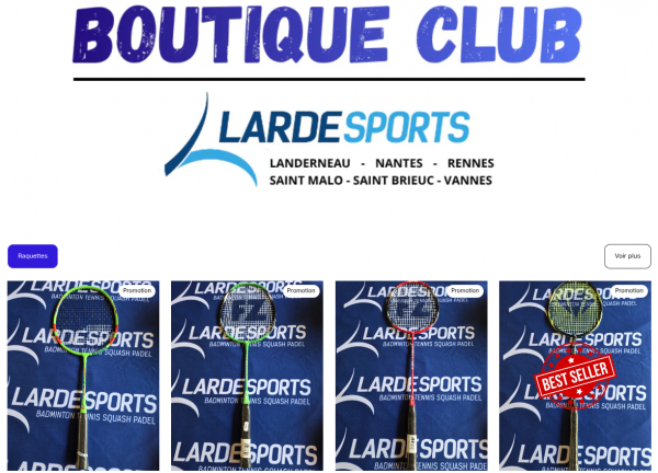 LardeSports - Les Sorinières lance sa boutique en ligne